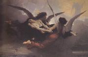 Adolphe William Bouguereau A Soul Brought to Heaven (mk26) oil painting on canvas